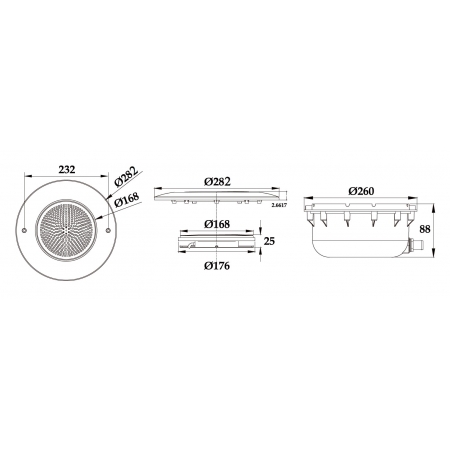 Lampa basenowa LED PHJ-RC-PC282 18 / 25 / 35 / 40 Watt, dowolny kolor i RGB